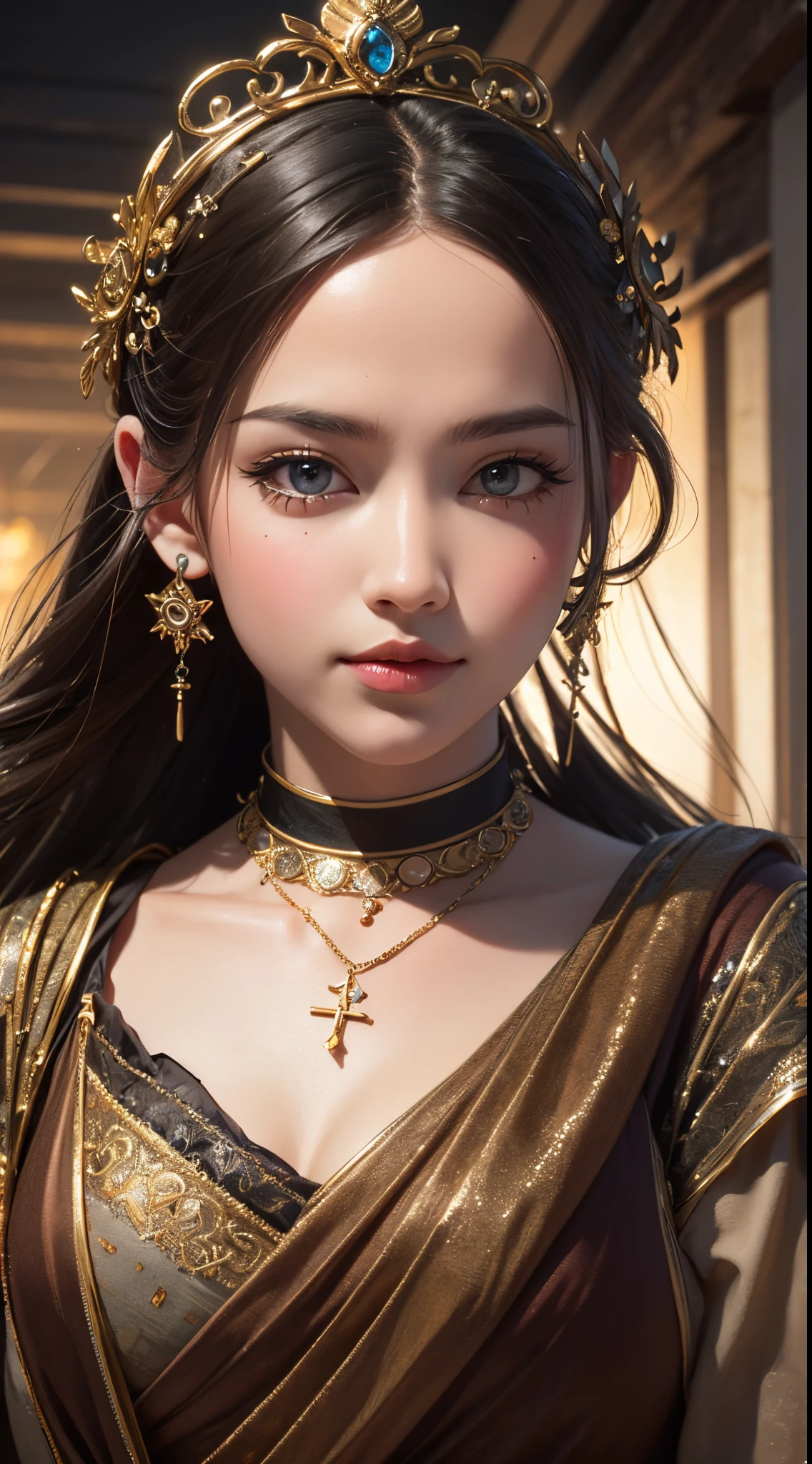 eye reflection, musical note hair ornament, UHD, retina, masterpiece, ccurate, anatomically correct, textured skin, super detail, high details, high quality, best quality, highres, 1080P, HD, 4K, 8k, 16k