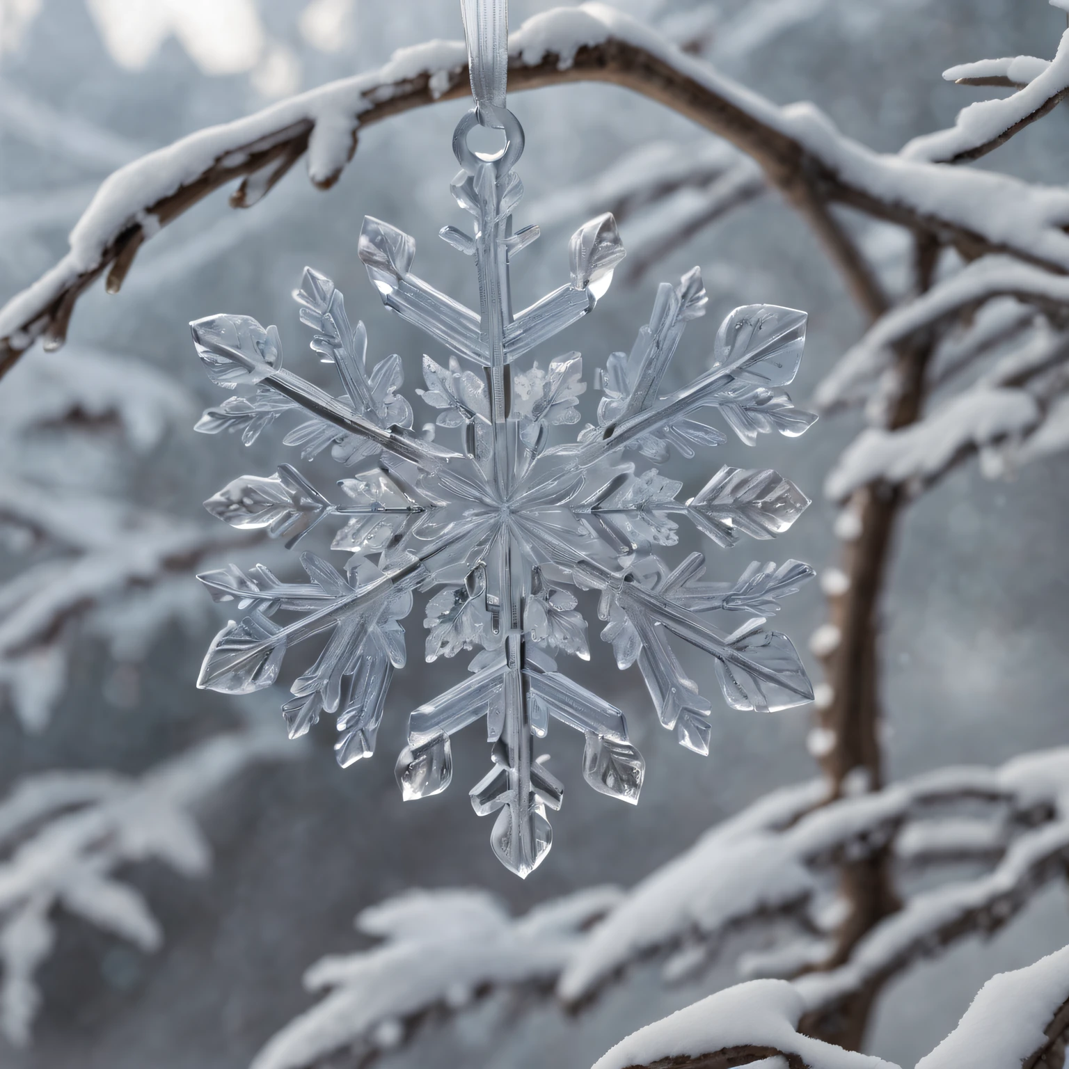 (Best quality at best,4K,A high resolution,tmasterpiece:1.2),ultra - detailed,actual,ceramic snowflake,Close-up Shot Shot,intricately carved,dazzling snowflakes,Sparkling ice crystals,Snowflake pattern,semi transparent,delicate craftsmanship,Frost white,sparkling glaze,delicate edging,Meticulous details,Frozen beauty,glacial elegance,A magical winter wonderland,Charming festive atmosphere,Pubic area is clear,wisps of delicate icicles,Shimmering under the lights,Gently falling snowflakes,whisper in the air,Complex design,snowflake symmetry,Meticulous craftsmanship,Reflected twinkling Christmas lights,Make the scene full of festive charm,Time freezes,winter magic,Sublime artistry,Gorgeous and exquisite porcelain,A mesmerizing winter masterpiece,Celebrate the beauty of snowflakes,Capture the essence of the holiday.