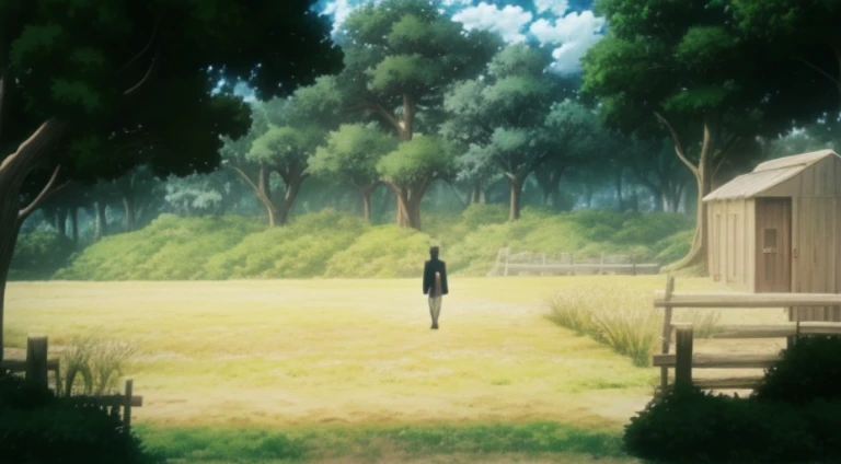 Anime scene of a man and a woman walking in a field, anime scene, Still from TV animation, beautiful anime scenes, Screenshot of the animated movie, Screenshots from the 2012 animation, Today’s recommended anime is still, Kuro anime screenshots, anime movie scene, Anime stills animation style, Scenes!!, anime movie screenshot