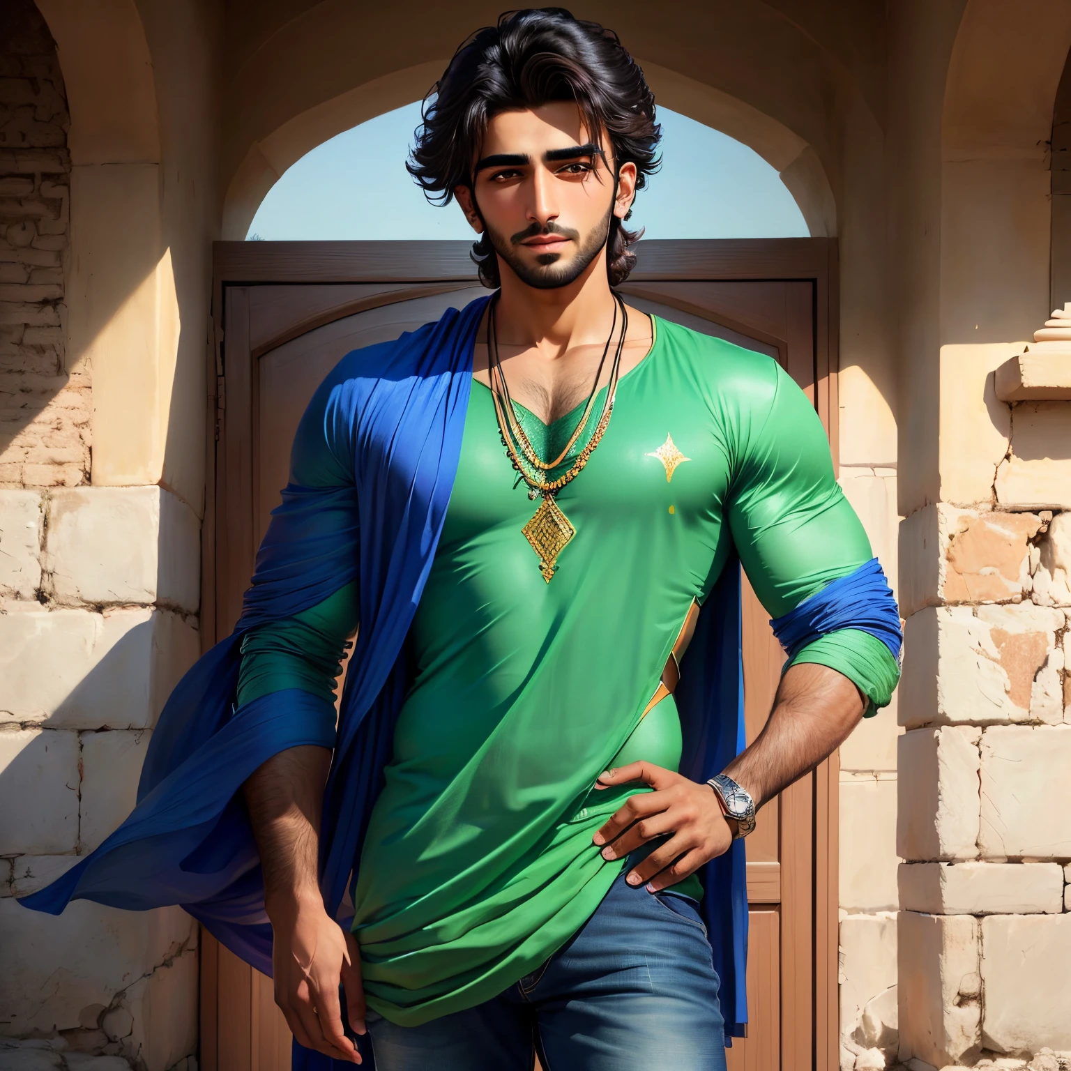 Pakistani young handsome actor Fakir in a modern look