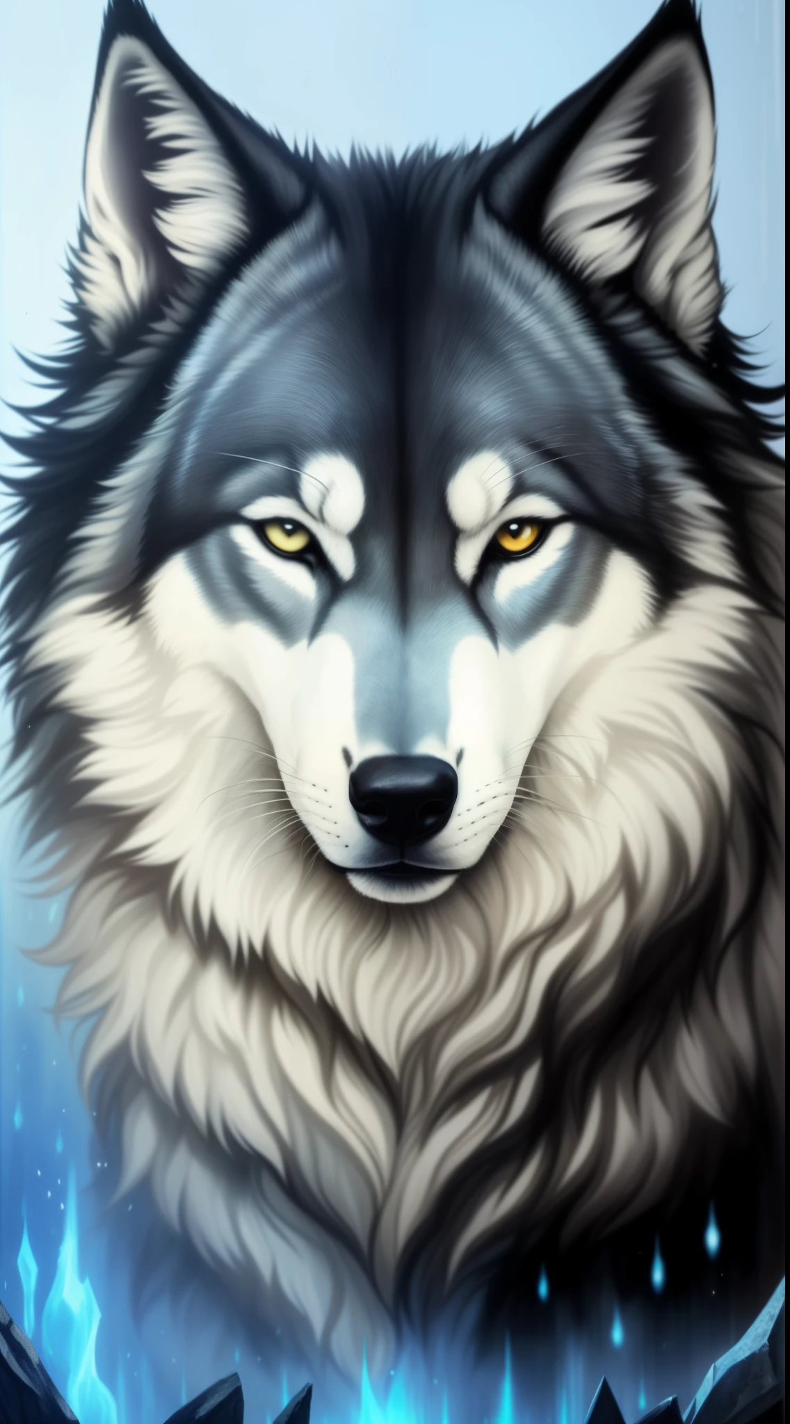 a painting of a No or with blood on the face, Lobo no inferno, No or, photo of No or, portrait of No or fantasy, imagem do avatar, Head No or, Grim - Lobo, Big No or, portrait of No or, No or, No or alpha head, Wolp, foto de perfil, AngieNão or, No or, alto detalhamento), He has No or yellow eyes, Meio Lobo, No or dark grey