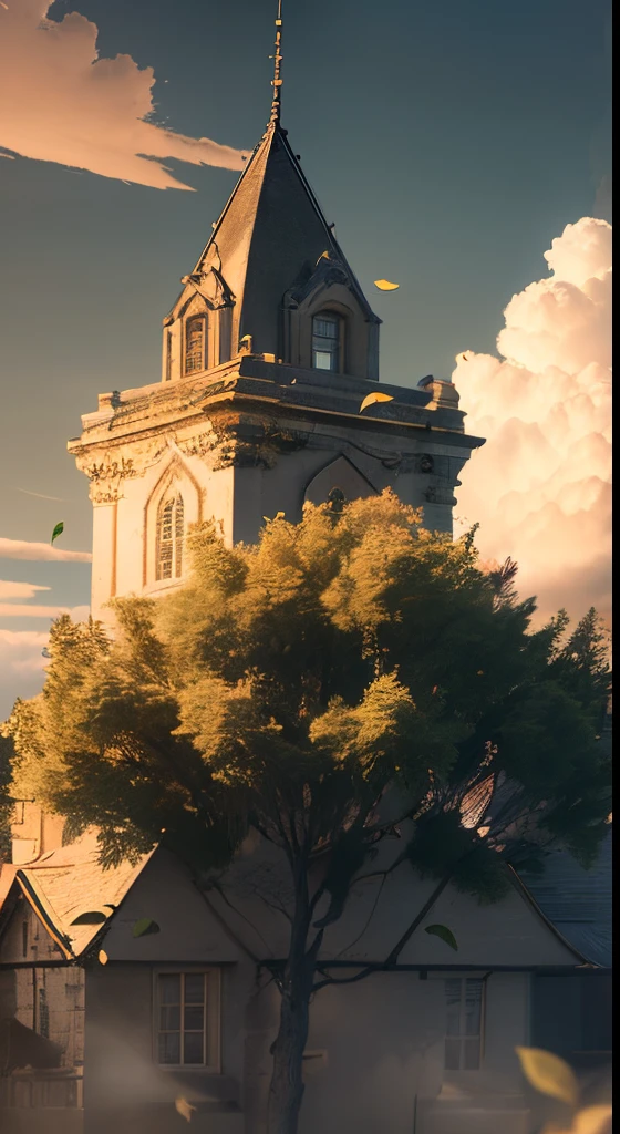 Masterpiece, Highest Quality, (highly detailed CG unity 8K wallpaper) (Highest Quality), (Best illustration), (better shadow) Nature", skye, Clouds, Delicate leaf petals, Incident Air Tracking, Ultra Detail --V6