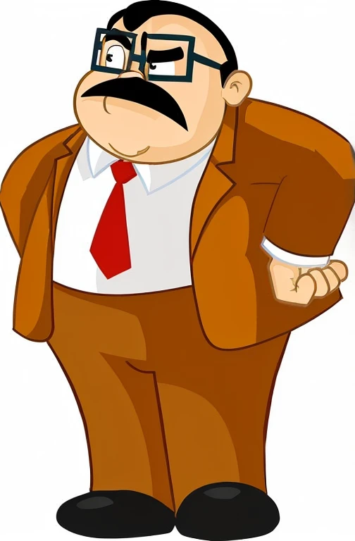 um homem de desenho animado de terno e gravata com bigode, imagem dos desenhos animados, fullbody of standing tom selleck, Peter Griffin Tipo de Corpo, Peter Griffin como uma pessoa real, Pedro Griffin, personagem de desenho animado, vestindo um terno marrom desgastado, imagem desenhada, cartoon illustration, personagem adulto, Sr. Beanstalk (Rowan Atkinson), Peter Griffin Rosto, Dokev, Sr. Beanstalk