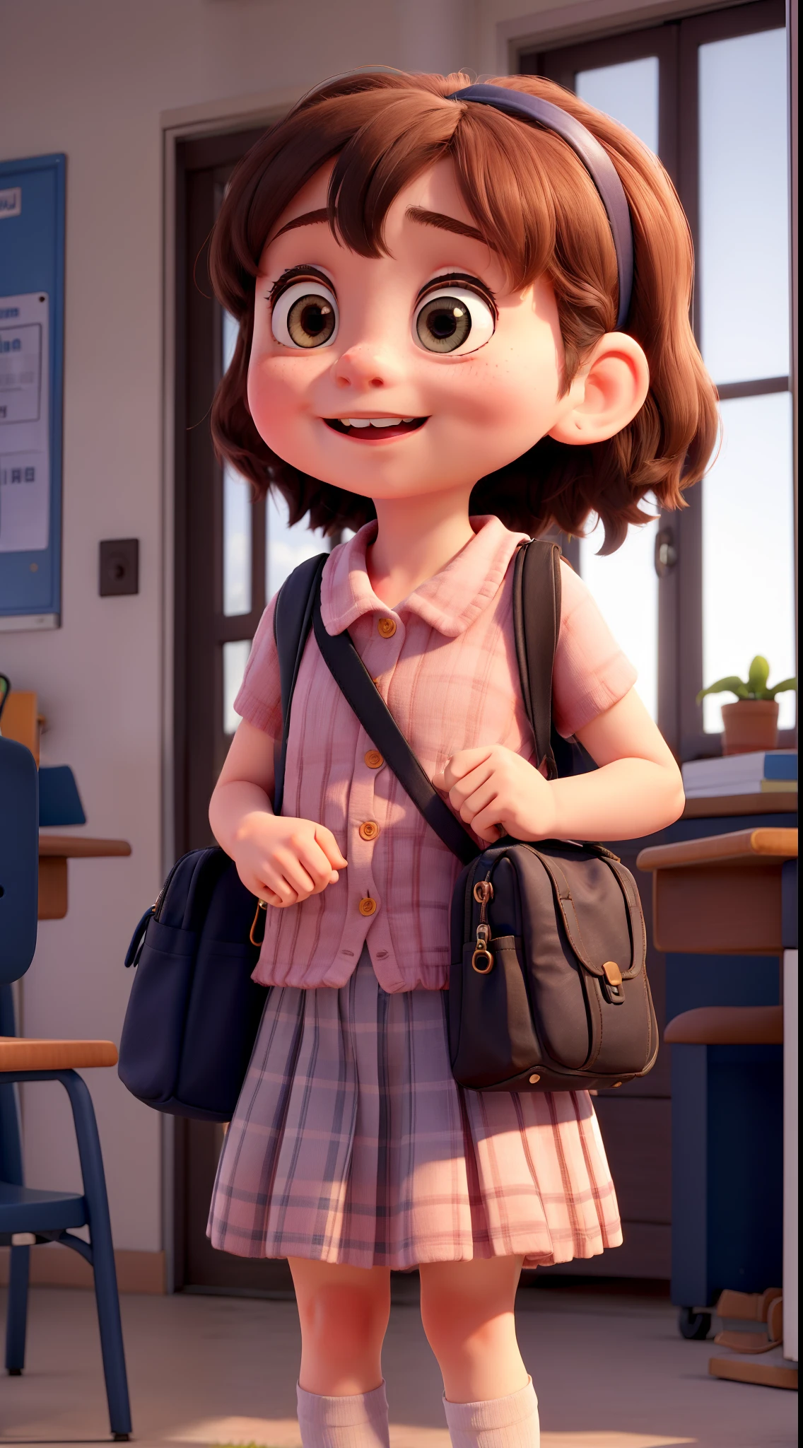 ((best quality)), ((masterpiece)), (detailed), perfect face, full body, cartoony cute funny girl