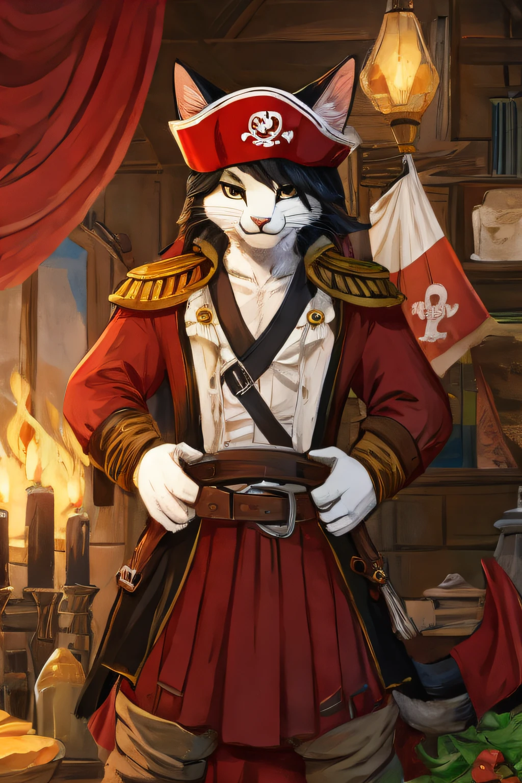 gato pirata como a Inglaterra