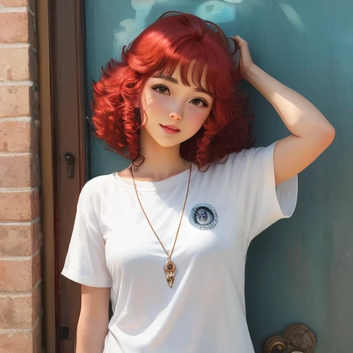 Pelo rojo muchacha