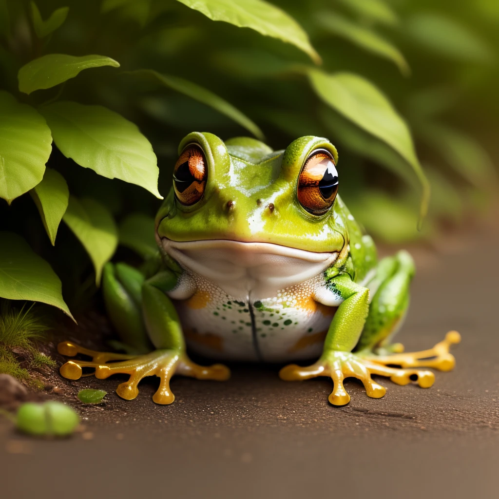 A frog with a Volkswagen logo
