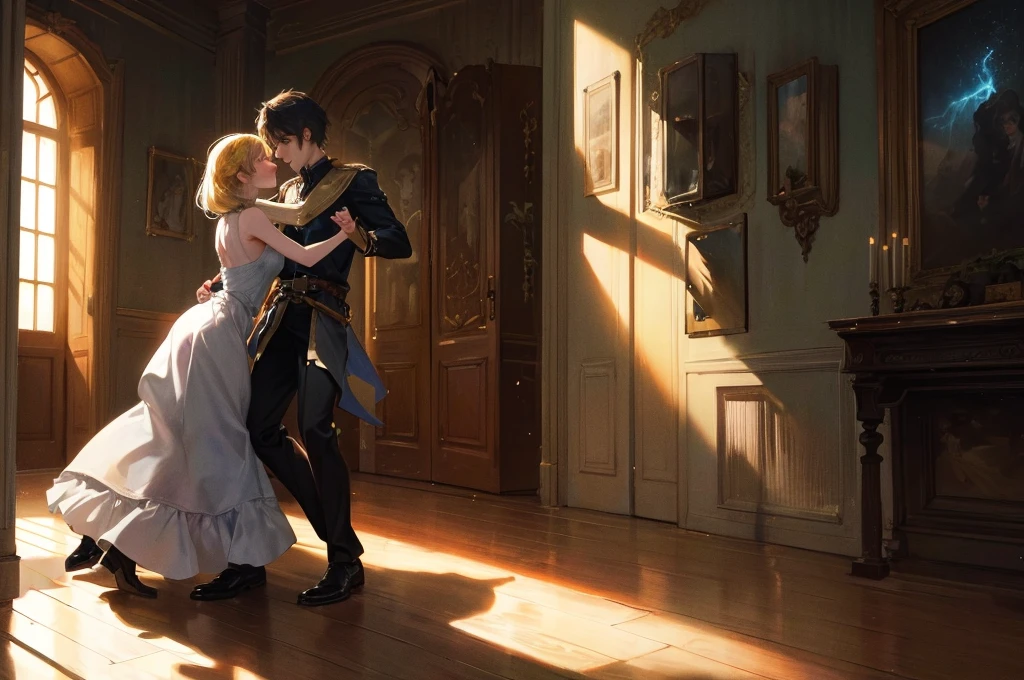A kingdom hidden in the shadows where light and dark dance in a perpetual waltz