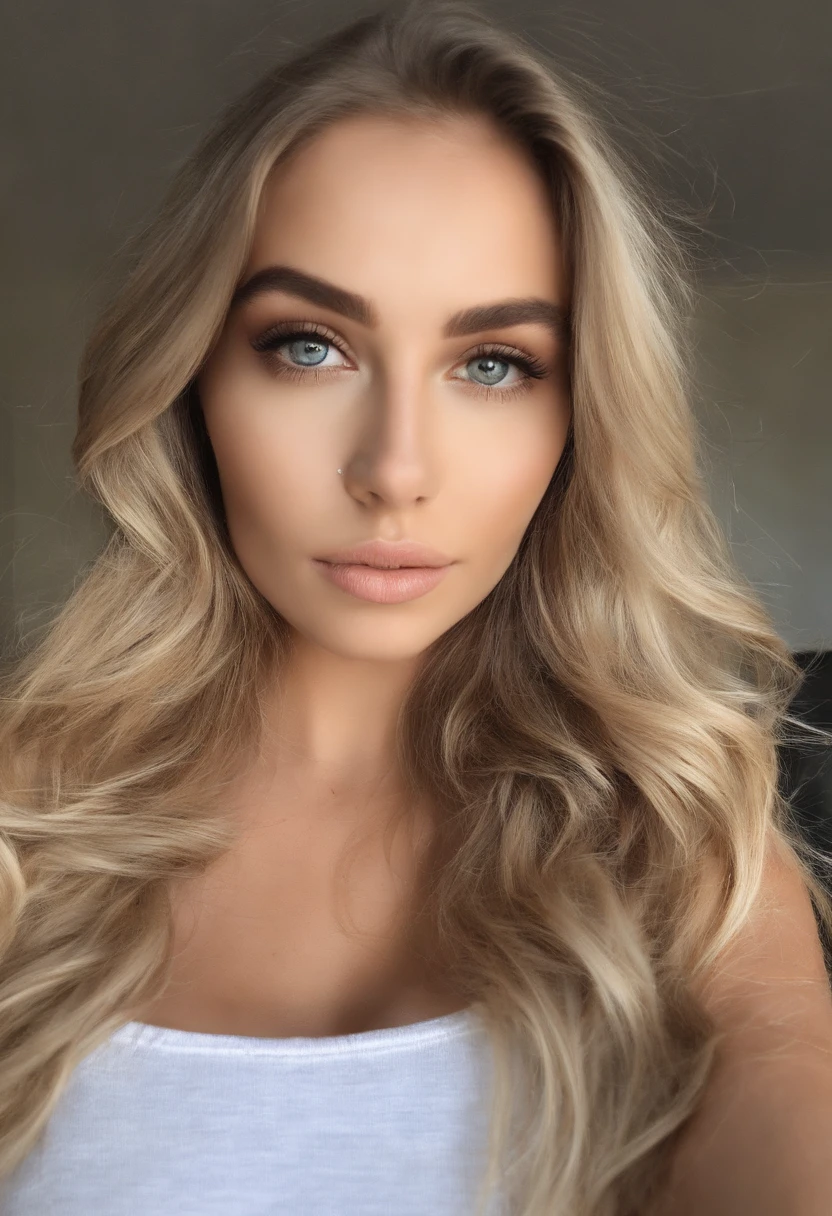 Oman , fille sexy aux yeux bleus , Aptitude, Sophie Mudd, de Corinna Kopf, cheveux blonds et grands yeux, Selfie d’une jeune femme, ohne Maquillage, maquillage naturel, Regardez directement dans la caméra, Visage avec Artgram, dezentes Maquillage, Superbe photo du corps entier, gros seins, Blonde, Latin, bord de plage, lingerie ,