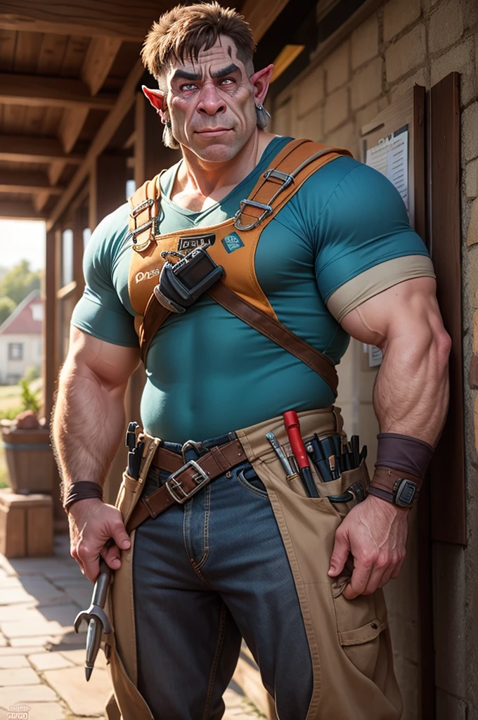 Tim the tool man Taylor as a half orc