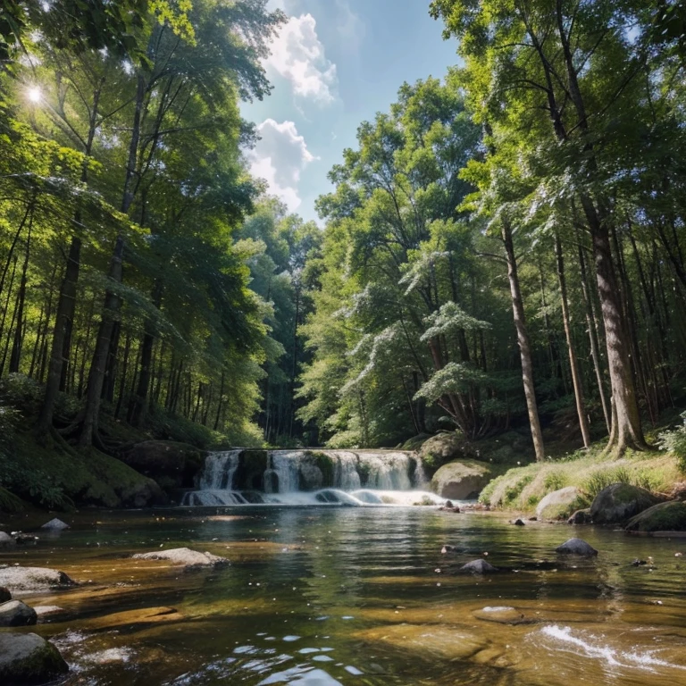 "Illustrate the harmony between nature and human responsibility in safeguarding our environment. Depict scenes that celebrate eco-friendly practices, sustainable living, and the beauty of a balanced ecosystem. Your drawing should inspire a commitment to environmental protection and convey the importance of preserving our planet for future generations."