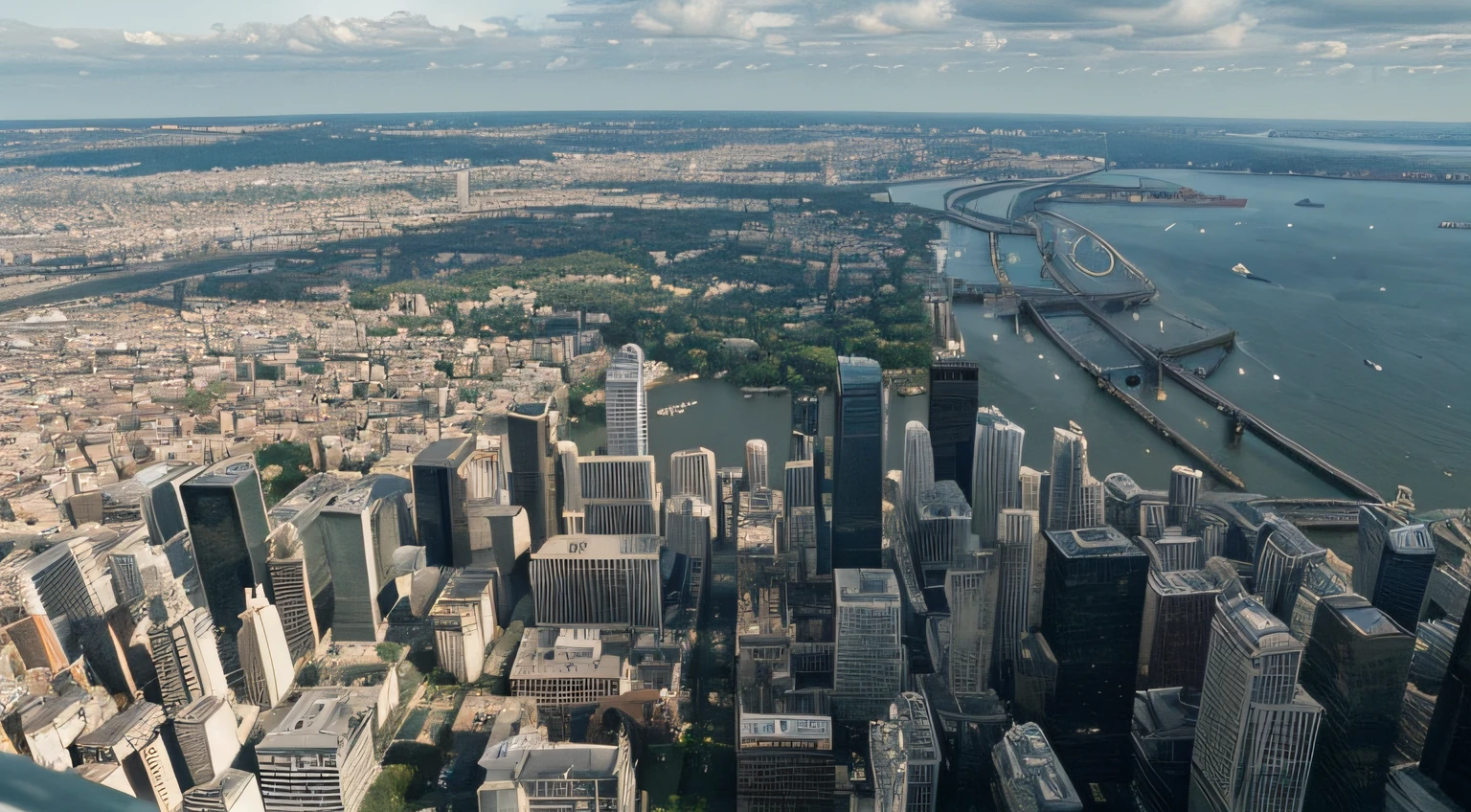 View the city from above