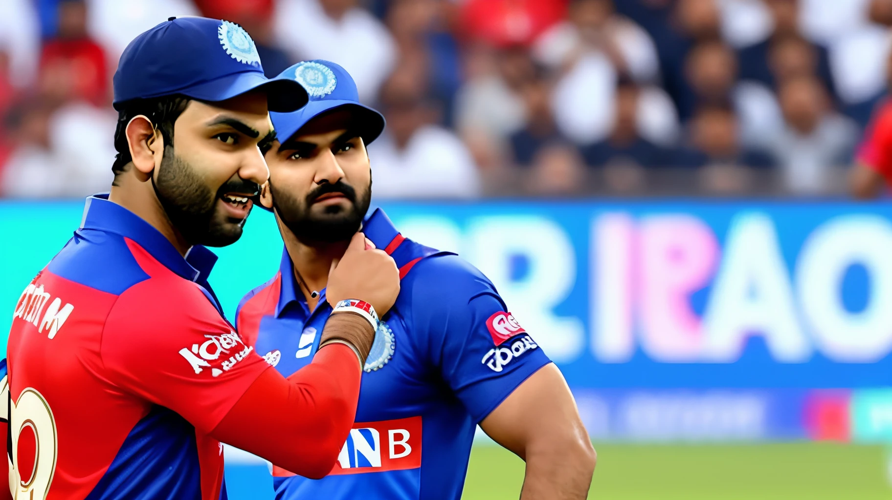 Rohit Sharma in RCB jersey