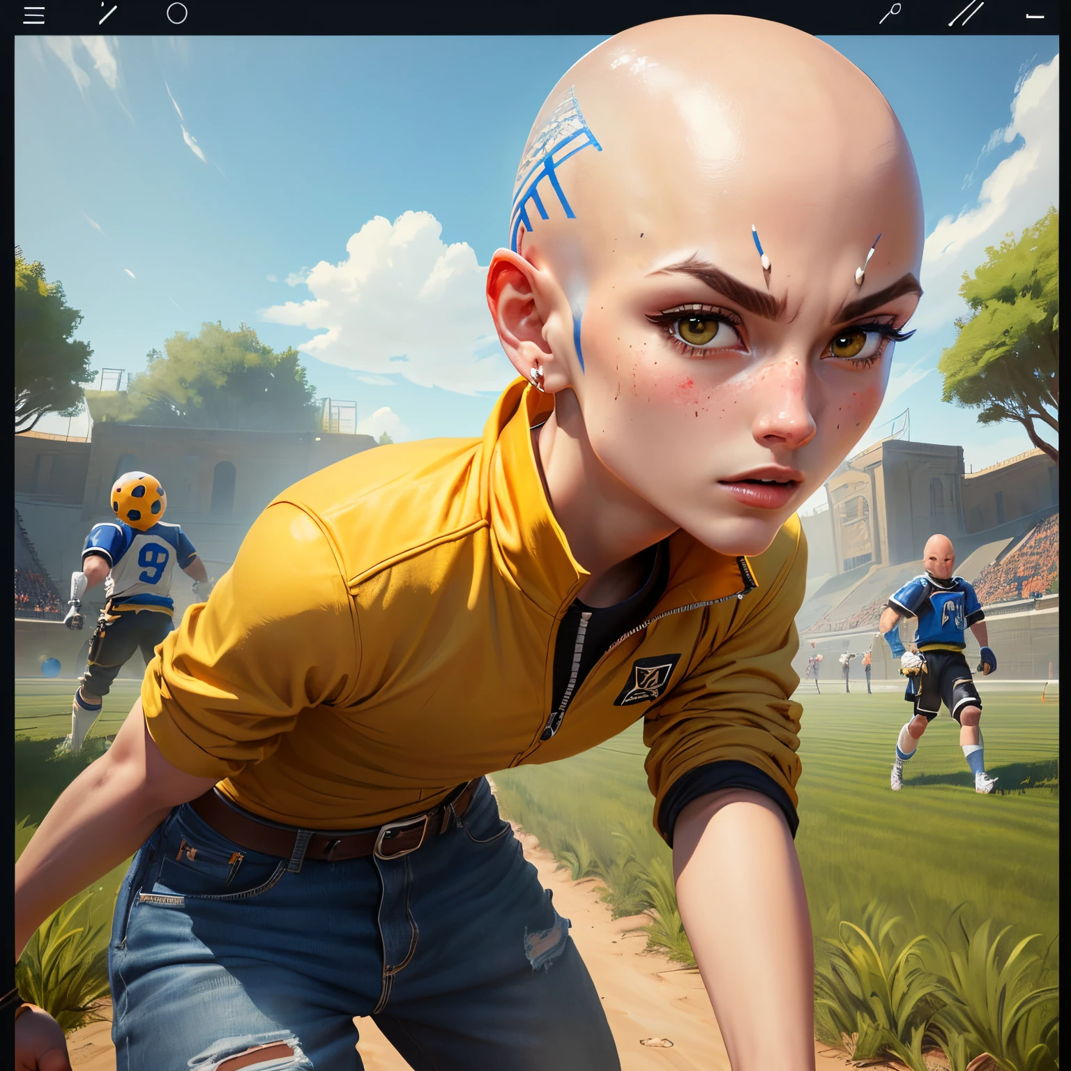 bladeball roblox game but bald