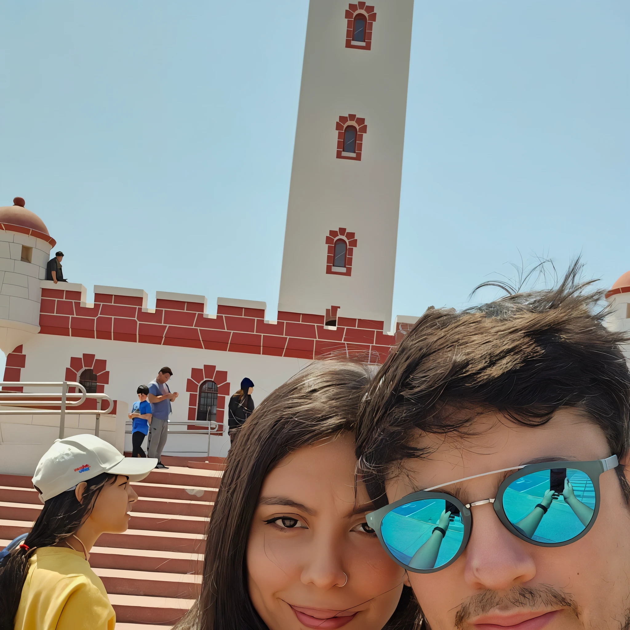 there is a man and woman that are posing for a picture, Pareja encantadora, imagen de muy muy muy baja calidad, by Nándor Katona, Foto tomada con Canon 5D, Tomada con Sony Alpha 9, en clima soleado, con torres, Tomada en Go Pro Hero8, Alex Yanes, Pose de pareja, Disparo con GoPro9, Pareja feliz