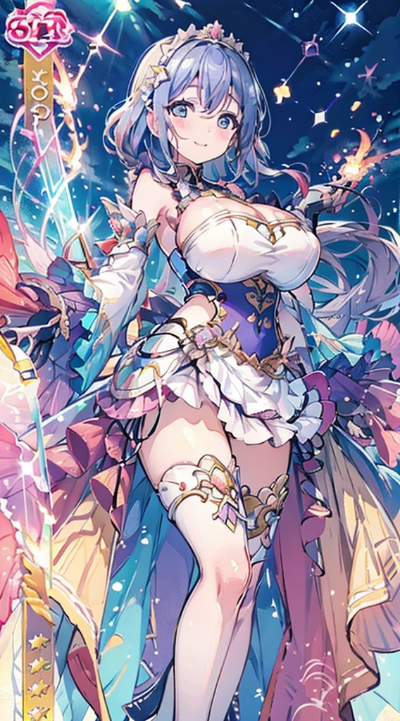 18 year old beautiful girl, ((((Masterpiece)))), ((Best quality)))), ((((Very detailed))), detailed fingers, illustration, 1 girl, Solo, Sae eyes, Blue eyes, Pink bob cut, Shoulder out, Wide open chest, Red mini skirt, pink knee socks, White long boots, Large breasts, Royal Elegant Pose, YUI