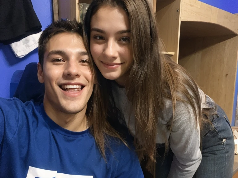beautiful smile of a young man
