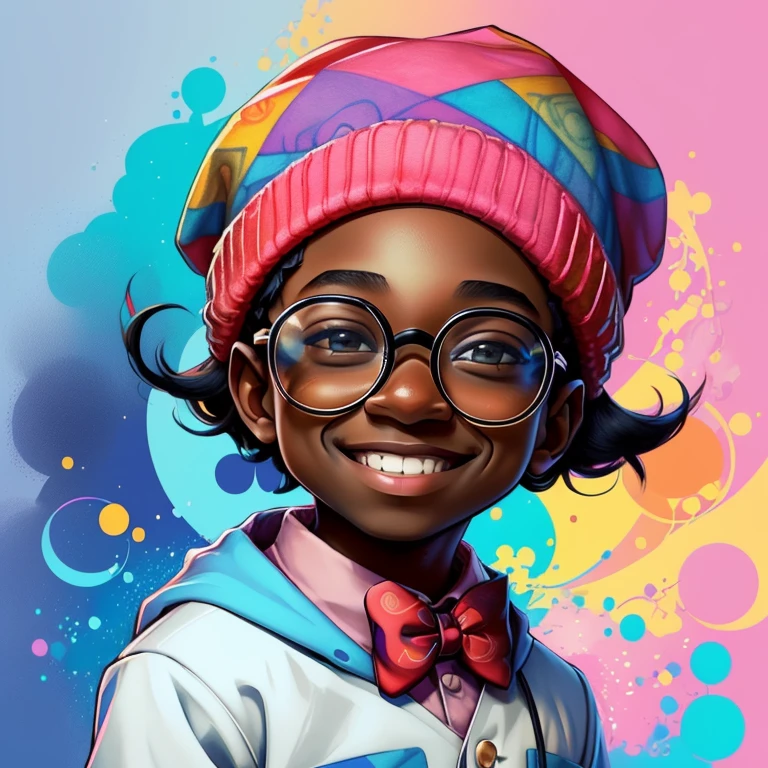 ) ((((beautiful black boy with glasses and a beanie smiling) ((Mikey)) - Criador: Walt Disney2023) ), ,, ( Walt Disney acolchoamento ,multidimensional geometric wall PORTRAIT, arte, Chibi,
Yang08k, lindo, Colouring,Rose
Primary works, qualidade superior, melhor qualidade, Arte Oficial, Beautiful and Aesthetic,)) ), ,, Walt Disney acolchoamento ,multidimensional geometric wall PORTRAIT, arte, Chibi,
Yang08k, lindo, (Colouring, rosa), amarelo ,azul ,vermelho e branco)
Primary works, qualidade superior, melhor qualidade, Arte Oficial, Beautiful and Aesthetic,