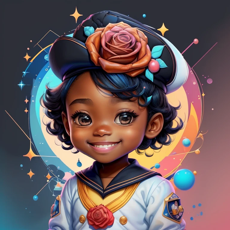 ) ((((cute black baby boy with sailor hat smiling) ((Mikey)) - Criador: Walt Disney2023) ), ,, ( Walt Disney acolchoamento ,multidimensional geometric wall PORTRAIT, arte, Chibi,
Yang08k, lindo, Colouring,Rose
Primary works, qualidade superior, melhor qualidade, Arte Oficial, Beautiful and Aesthetic,)) ), ,,  Walt Disney acolchoamento ,multidimensional geometric wall PORTRAIT, arte, Chibi,
Yang08k, lindo, (Colouring, rosa), amarelo ,azul ,vermelho e branco)
Primary works, qualidade superior, melhor qualidade, Arte Oficial, Beautiful and Aesthetic,