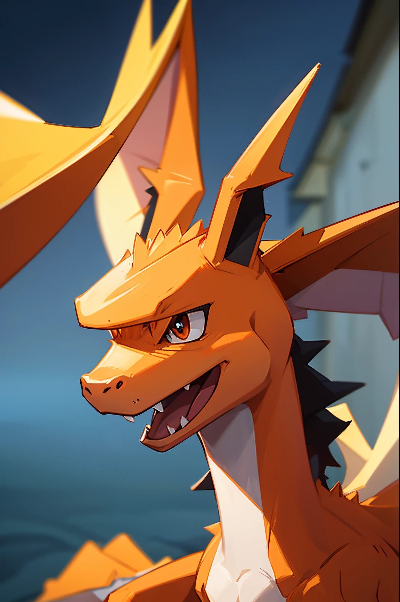Create a close-up Charizard Pokémon