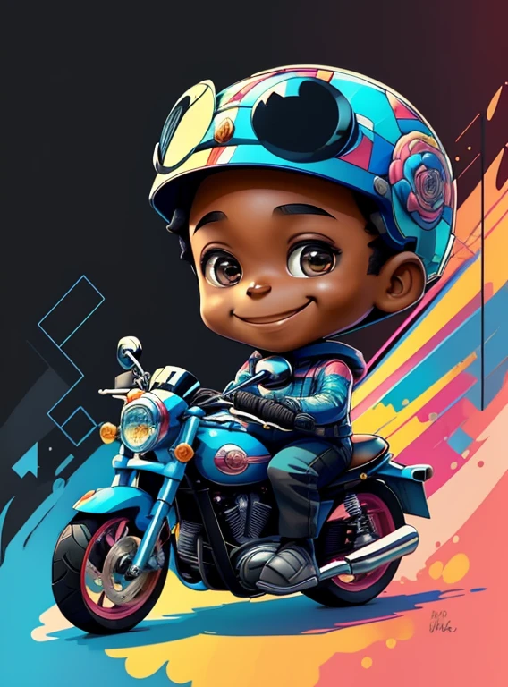 ) ((((cute black baby boy with motorcycle helmet smiling) ((Mikey)) - Criador: Walt Disney2023) ), ,, ( Walt Disney acolchoamento ,multidimensional geometric wall PORTRAIT, arte, Chibi,
Yang08k, lindo, Colouring,Rose
Primary works, qualidade superior, melhor qualidade, Arte Oficial, Beautiful and Aesthetic,)) ), ,, Walt Disney acolchoamento ,multidimensional geometric wall PORTRAIT, arte, Chibi,
Yang08k, lindo, (Colouring, rosa), amarelo ,azul ,vermelho e branco)
Primary works, qualidade superior, melhor qualidade, Arte Oficial, Beautiful and Aesthetic,