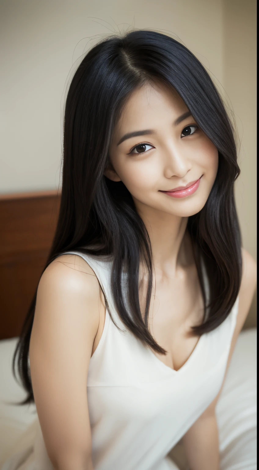 masterpiece,highest quality,1 girl,black eyes,(???),((nude)),(medium breasts),??????,black hair,(Japanese style room),throw,(beautiful japanese ),((beautiful girl)),Facial expressions that imagine what feels good:1.2,(perfect body beauty:1.2),((perfect body)),(shy smile),beautiful teeth,
