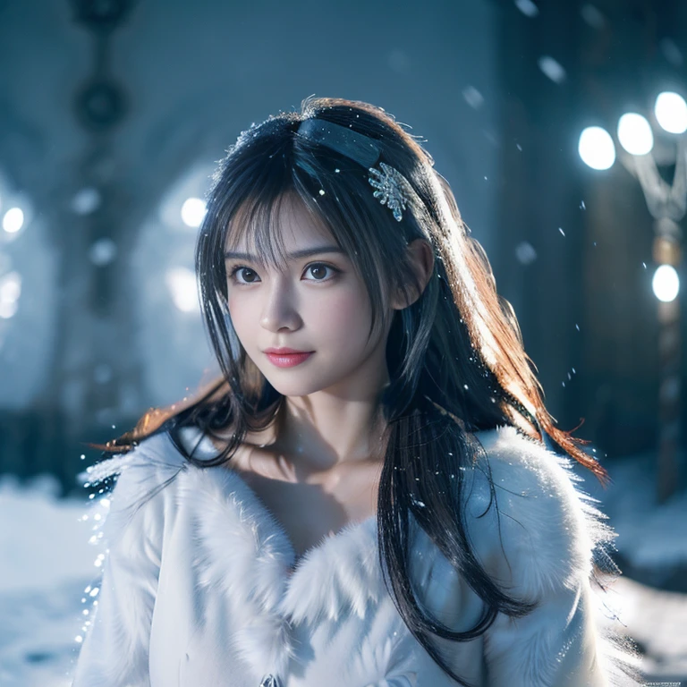 (raw photo:1.2), (photorealistic:1.4), (best quality:1.4), (ultra highres:1.2), (highly detailed:1.3), (HDR:1.2), (cinematic lighting:1.3), (detailed eyes), (detailed facial features), (detailed fur), (snowy background:1.2), cute little fox, standing pose, (3/4 body portrait:1.2), (fluffy tail:1.2), (soft fur:1.2), (adorable:1.2), (looking at viewer), (innocent expression), (soft lighting), (dreamlike), (fantasy-like:1.3), (ethereal:1.3), (magical:1.2), (snowflakes:1.2), (winter wonderland:1.3), (whimsical:1.2), (playful:1.2).