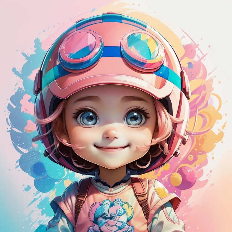 ) ((((cute baby girl with pink motorcycle helmet smiling) ((Mikey)) - Criador: Walt Disney2023) ), ,, ( Walt Disney acolchoamento ,multidimensional geometric wall PORTRAIT, arte, Chibi,
Yang08k, lindo, Colouring,Rose
Primary works, qualidade superior, melhor qualidade, Arte Oficial, Beautiful and Aesthetic,)) ), ,,  Walt Disney acolchoamento ,multidimensional geometric wall PORTRAIT, arte, Chibi,
Yang08k, lindo, (Colouring, rosa), amarelo ,azul ,vermelho e branco)
Primary works, qualidade superior, melhor qualidade, Arte Oficial, Beautiful and Aesthetic,