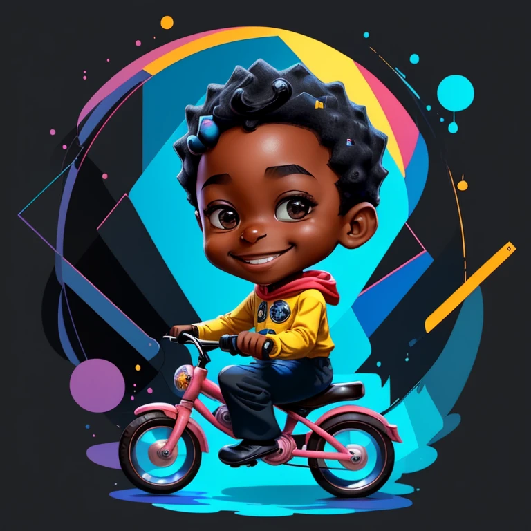 ) ((((cute black baby boy with a bike smiling) ((Mikey)) - Criador: Walt Disney2023) ), ,, ( Walt Disney acolchoamento ,multidimensional geometric wall PORTRAIT, arte, Chibi,
Yang08k, lindo, Colouring,Rose
Primary works, qualidade superior, melhor qualidade, Arte Oficial, Beautiful and Aesthetic,)) ), ,, Walt Disney acolchoamento ,multidimensional geometric wall PORTRAIT, arte, Chibi,
Yang08k, lindo, (Colouring, rosa), amarelo ,azul ,vermelho e branco)
Primary works, qualidade superior, melhor qualidade, Arte Oficial, Beautiful and Aesthetic,