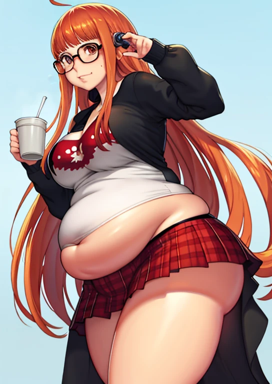 fat, futaba Sakura, persona, chubby