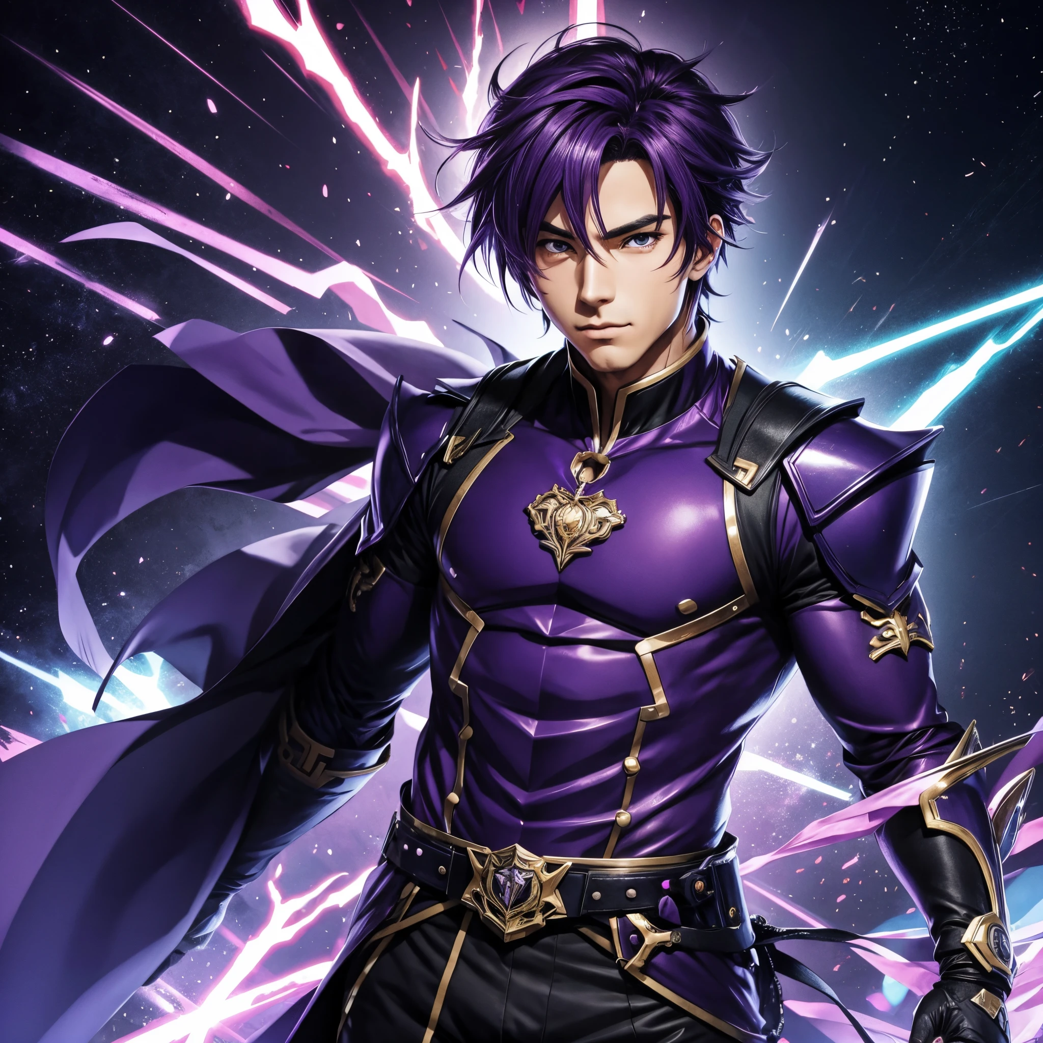 Anime homem roxo