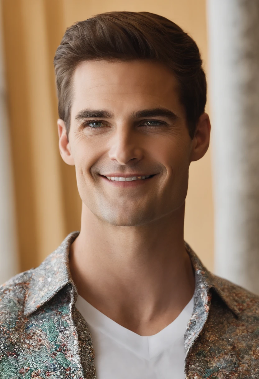 A photo of Spiegel, man, working with the Snapchat design team on a new user interface concept,original,Evan Spiegel, white male, short brown hair, cleft chin, male