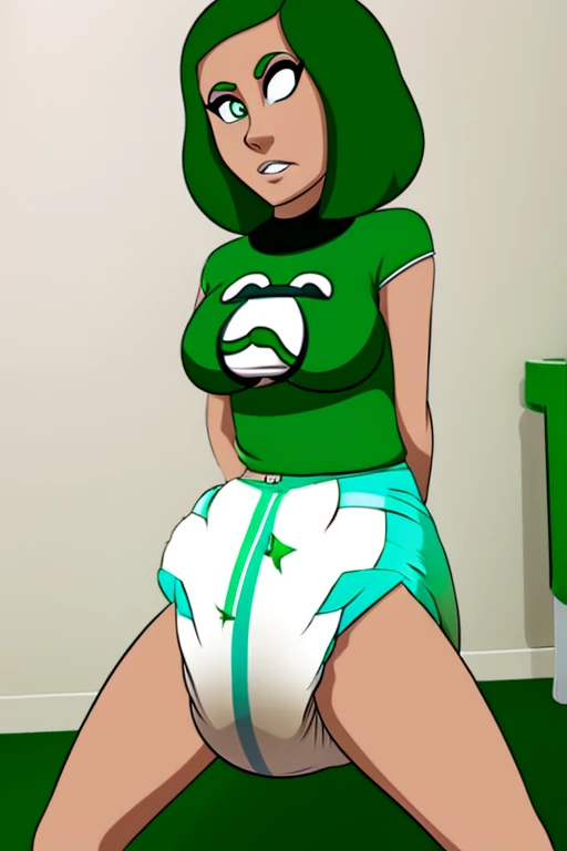 high quality, female, diaper, messy, ben 10