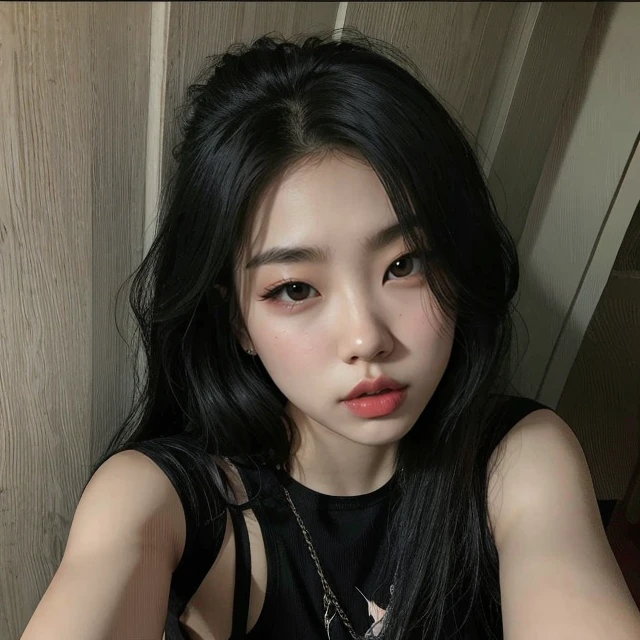 Jennie Kim in black bra and jeans posing for a photo, Bralette, cruel korean goth girl, Asian girl, 18 anos, usando um top cropped sexy, she is wearing a black tank top, vestindo roupa camisola preta, Ela parece uma mistura de Grimes, asian female, usando um top bonito, tiny black bra, Jennie Blackpink