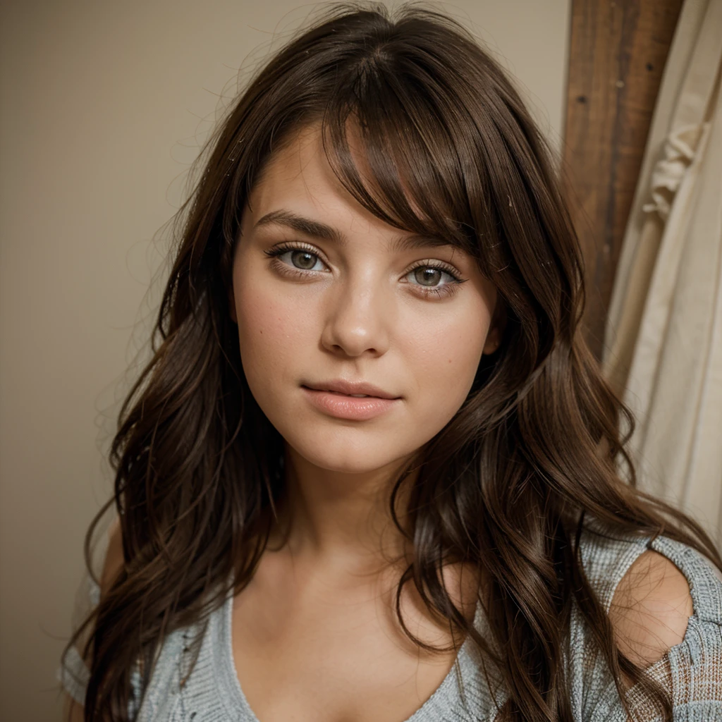 Beautiful girls, brunette, looking at camera, american girl, from california