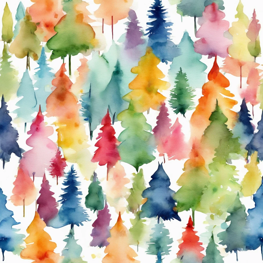 Cute Christmas tree colorfully decorated at home