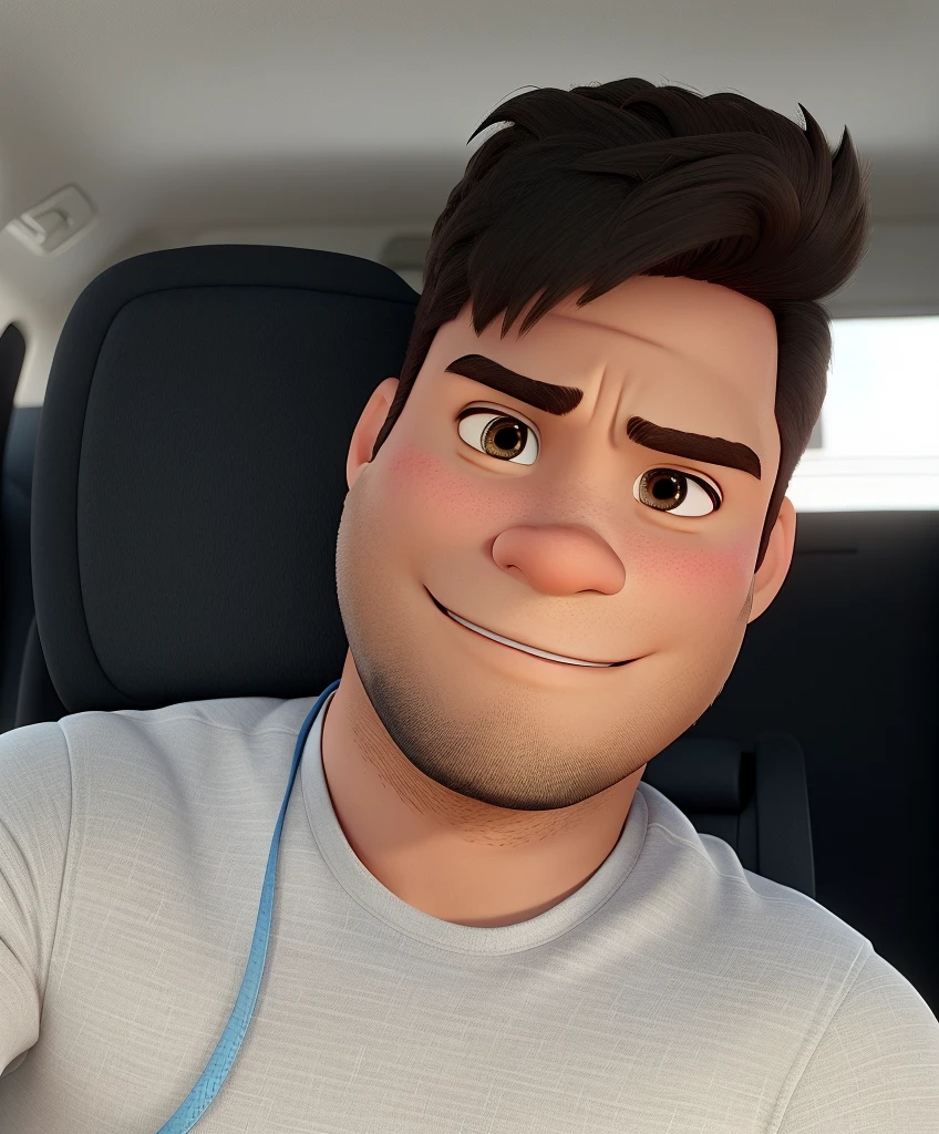 um homem estilo disney pixar, alta qualidade, melhor qualidade