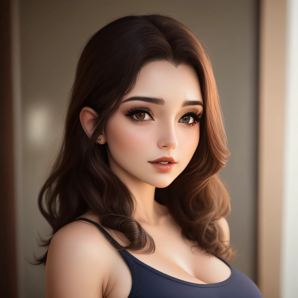 (Night:1.7), Modern apartment, high rise, CityView, Before Window,
Standing at attention,Hands Down,
Green shirt,long sleeves, cleavage, collarbone,
Glasses,brown hair,purple eyes,braid,single braid,yellow hair ornament,
1 girl, 20yo,Young female,Beautiful Finger,Beautiful long legs,Beautiful body,
Beautiful Nose,Beautiful character design, perfect eyes, perfect face,expressive eyes,
looking at viewer, in the center of the image,(Upper_body),(Focus on her face),
official art,extremely detailed CG unity 8k wallpaper, perfect lighting,Colorful, Bright_Front_face_Lighting,shiny skin,
(masterpiece:1.0),(best_quality:1.0), ultra high res,4K,ultra-detailed,
photography, 8K, HDR, highres, absurdres:1.2, Kodak portra 400, film grain, blurry background, bokeh:1.2, lens flare, (vibrant_color:1.2)
(Beautiful,large_Breasts:1.4), (beautiful_face:1.5),(narrow_waist),