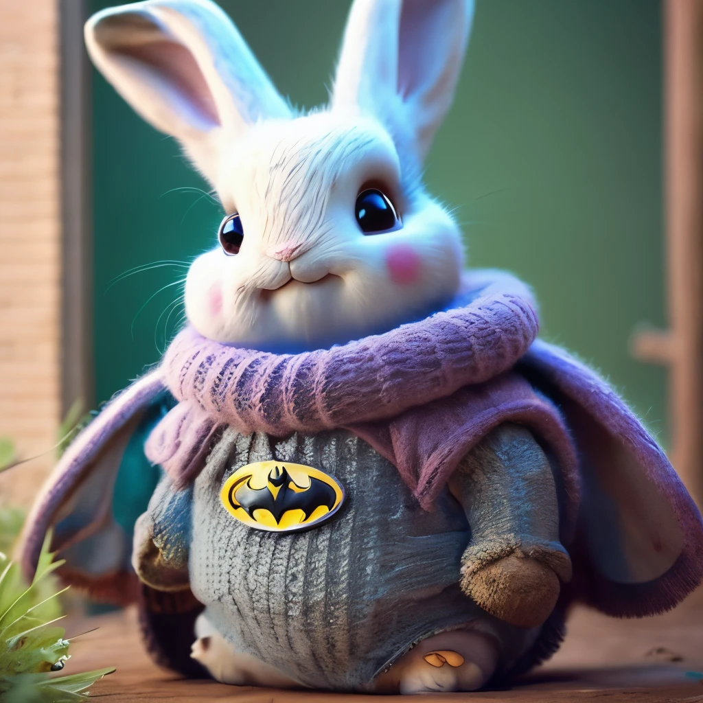 The rabbit looks like Batman --auto --s2