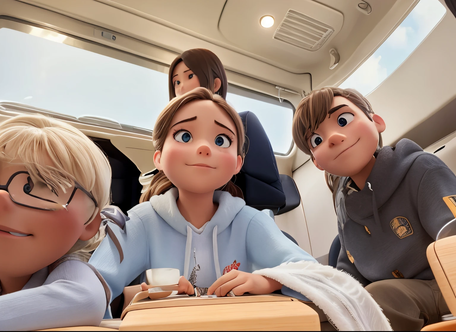 Couple sitting together