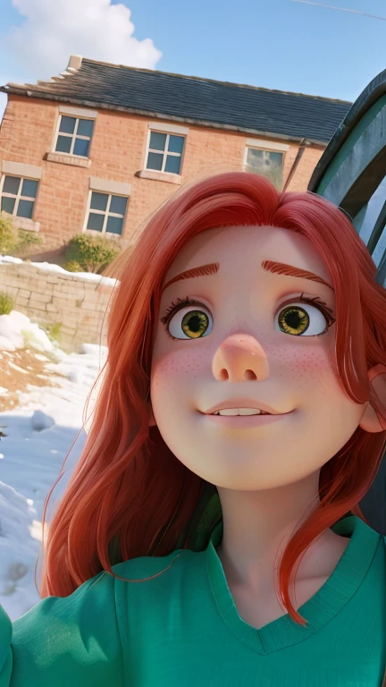 Girl with red hair