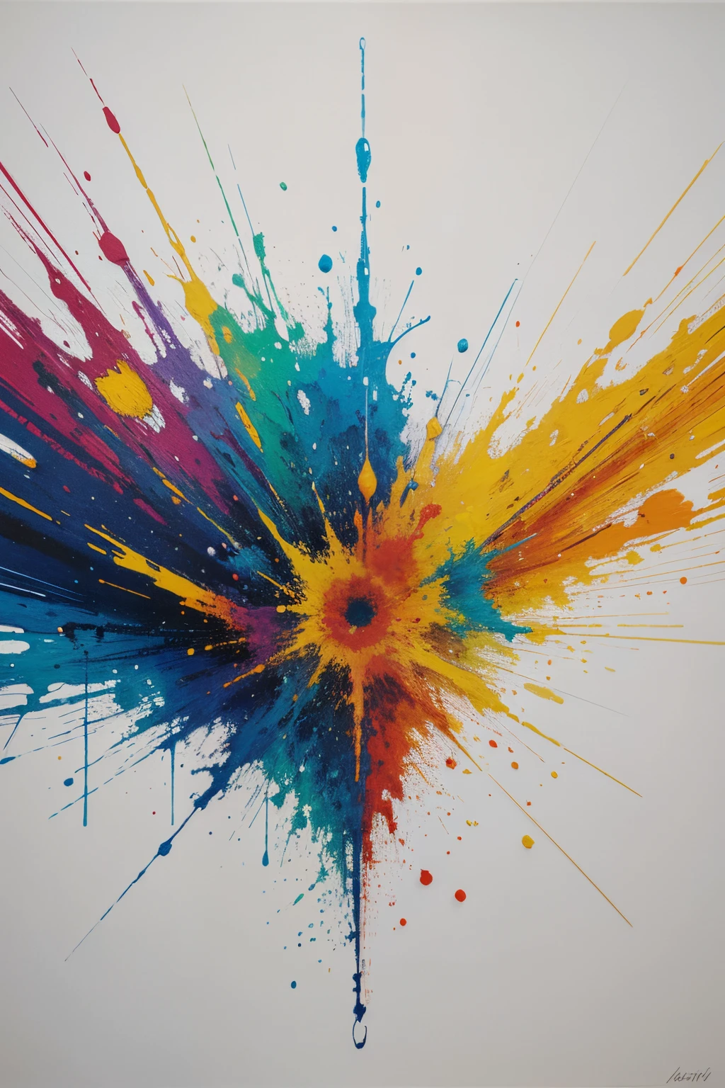 pintura abstracta, obra de arte 4K , detalles exquisitos, alta calidad colores fluor