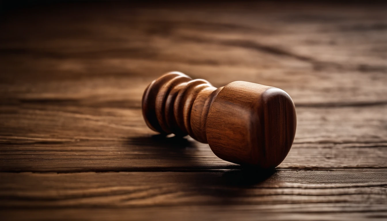 Capture a detail shot of a wooden bottle stopper, showcasing its natural grains and textures.”