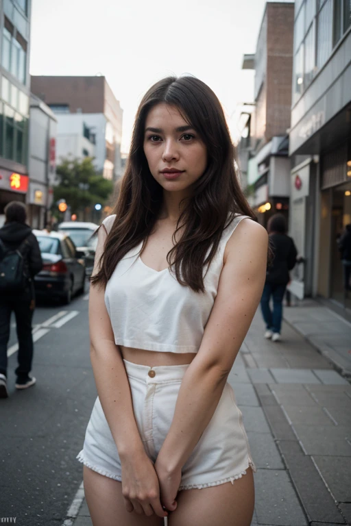 Harajuku fashionista japonesa, 24mm, Texturas 4K, soft cinematic light, Adobe Lightroom, Photo Lab, HDR, intrincado, Altamente detallado, foco nítido, tonos relajantes, Detalles locos, Detalles intrincados, hiperdetallado, bajo contraste, soft cinematic light, exposure blending