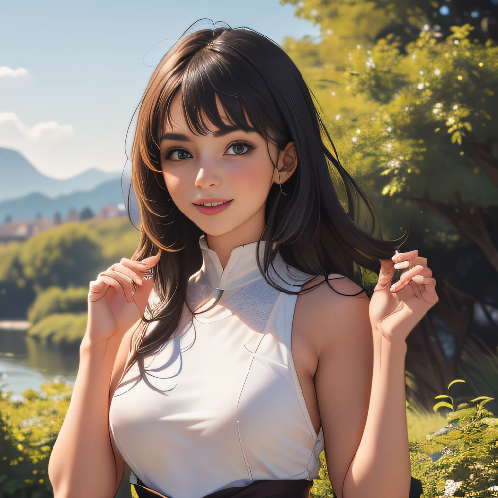 (extremely detailed 8K wallpaper:2), (photo:2), (26 years old Xuan Beautiful girl:2), (gives a lecture to friends:2), Detailed (Face & Eyes), (hyper realistic:1), (Highly detailed:1), (Epic Realistic:1), rim light, (Maximum details:1), Cosy, (body complet:1.3), (looking a viewer:2), (Attractive qualities of a woman:2), (attractive female:2), (Attractive:2), Smile, intelligence, sympathy, Grace, A sense of style, Fitness, Care, optimism, (sensitivity:2), frankness, Romantic gestures, playfulness, Fashion Sense, (sensuality:2), charm, modesty, Thoughtfulness, (femininity:1), flirtatiousness, warmth, (Physical Attractiveness:2), beautiful smile, Love of Life, Strength and power, Vulnerability, curiosity, wonder, Love, (Nature's prehistory:2), Kawaii, waifu, beautiful breasts, (attractive body:2), (handsome body:2), BEAUTIFUL POSE, attractive pose, (nice feet:1.0), (beautiful clothing:1), (Classic clothes:2), (elegant clothing:2), (European Clothing:2), detailed clothes, (upskirt:1), (blouse:1), (provocative pose)