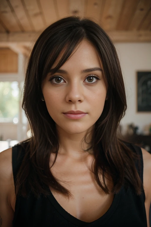 Une photographie d'A female woman with a face ((Lora:TeeTee5)).