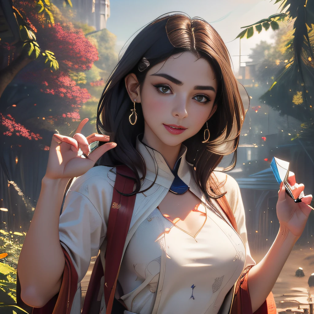 (extremely detailed 8K wallpaper:2), (photo:2), (26 years old Xuan Beautiful girl:2), (gives a lecture to friends:2), Detailed (Face & Eyes), (hyper realistic:1), (Highly detailed:1), (Epic Realistic:1), rim light, (Maximum details:1), Cosy, (body complet:1.3), (looking a viewer:2), (Attractive qualities of a woman:2), (attractive female:2), (Attractive:2), Smile, intelligence, sympathy, Grace, A sense of style, Fitness, Care, optimism, (sensitivity:2), frankness, Romantic gestures, playfulness, Fashion Sense, (sensuality:2), charm, modesty, Thoughtfulness, (femininity:1), flirtatiousness, warmth, (Physical Attractiveness:2), beautiful smile, Love of Life, Strength and power, Vulnerability, curiosity, wonder, Love, (Nature's prehistory:2), Kawaii, waifu, beautiful breasts, (attractive body:2), (handsome body:2), BEAUTIFUL POSE, attractive pose, (nice feet:1.0), (beautiful clothing:1), (Classic clothes:2), (elegant clothing:2), (European Clothing:2), detailed clothes, (upskirt:1), (blouse:1), (provocative pose)
