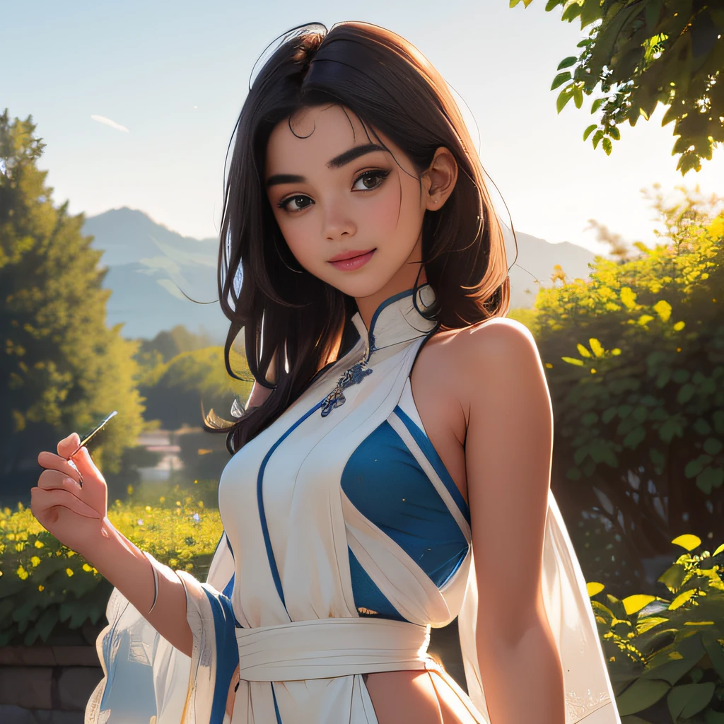 (extremely detailed 8K wallpaper:2), (photo:2), (26 years old Xuan Beautiful girl:2), (gives a lecture to friends:2), Detailed (Face & Eyes), (hyper realistic:1), (Highly detailed:1), (Epic Realistic:1), rim light, (Maximum details:1), Cosy, (body complet:1.3), (looking a viewer:2), (Attractive qualities of a woman:2), (attractive female:2), (Attractive:2), Smile, intelligence, sympathy, Grace, A sense of style, Fitness, Care, optimism, (sensitivity:2), frankness, Romantic gestures, playfulness, Fashion Sense, (sensuality:2), charm, modesty, Thoughtfulness, (femininity:1), flirtatiousness, warmth, (Physical Attractiveness:2), beautiful smile, Love of Life, Strength and power, Vulnerability, curiosity, wonder, Love, (Nature's prehistory:2), Kawaii, waifu, beautiful breasts, (attractive body:2), (handsome body:2), BEAUTIFUL POSE, attractive pose, (nice feet:1.0), (beautiful clothing:1), (Classic clothes:2), (elegant clothing:2), (European Clothing:2), detailed clothes, (upskirt:1), (blouse:1), (provocative pose)