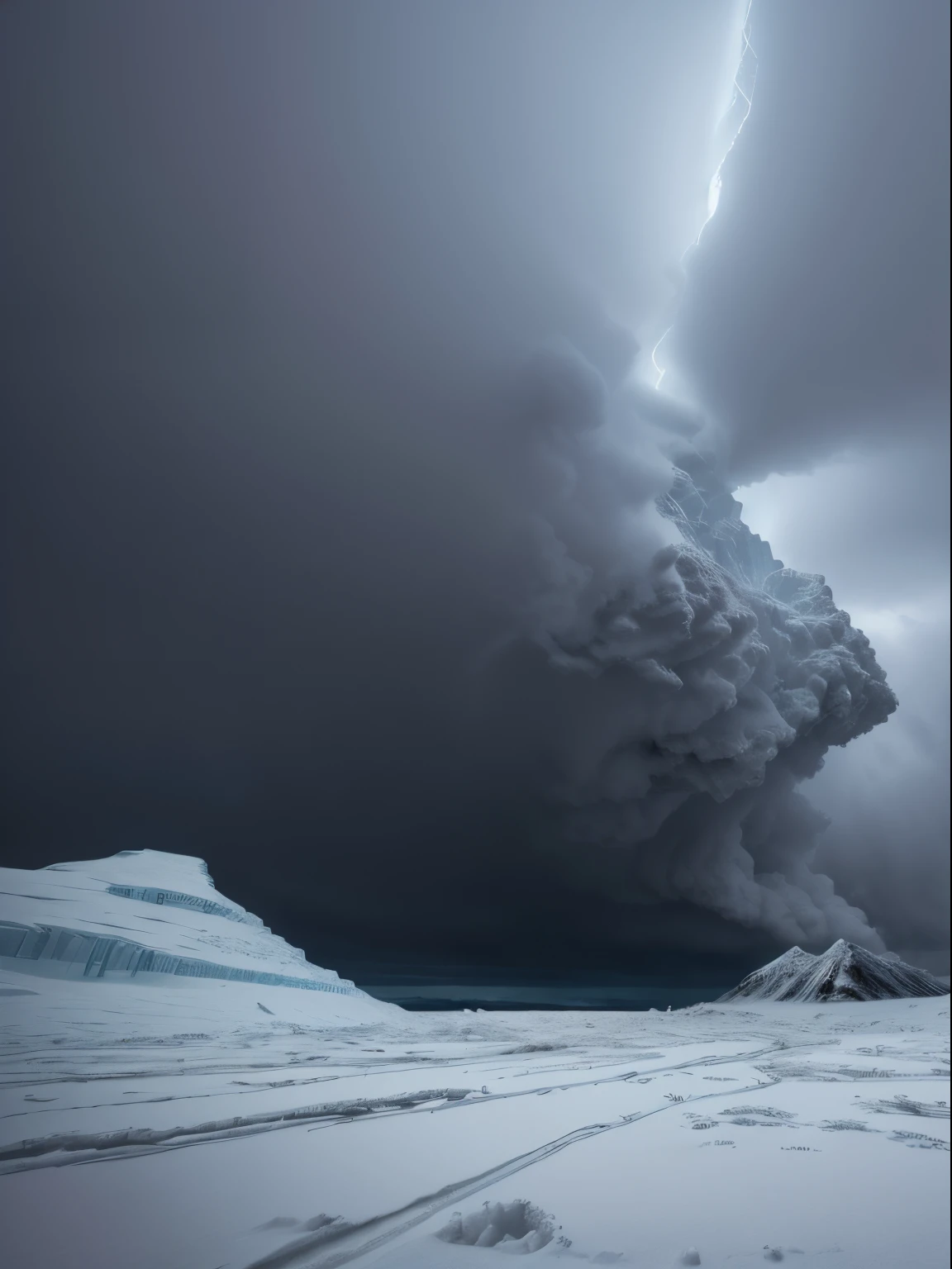 (a) snowy landscape,(best quality,highres),dramatic lighting,whiteout conditions,immense power,ruthless force,chaotic cascade,destructive force,unstoppable force,(realistic:1.37),icy destruction,unforgiving snowstorm,winter disaster,frozen terror,endless snow,massive snow drifts,mountainous snowfall,cold rage,nature's fury,sheer power,icy roar,wall of snow,blizzard of destruction,deep freeze,avalanche desolation,violent aftermath,icy chaos,unleashed might,ferocious downpour,snowy onslaught,eternal winter,frozen apocalypse,minimal visibility,numbing cold,inhospitable terrain,powdered destruction,stifling snow,bone-chilling cold,whirling blizzard,extreme weather,unleashed energy,[mountain]
