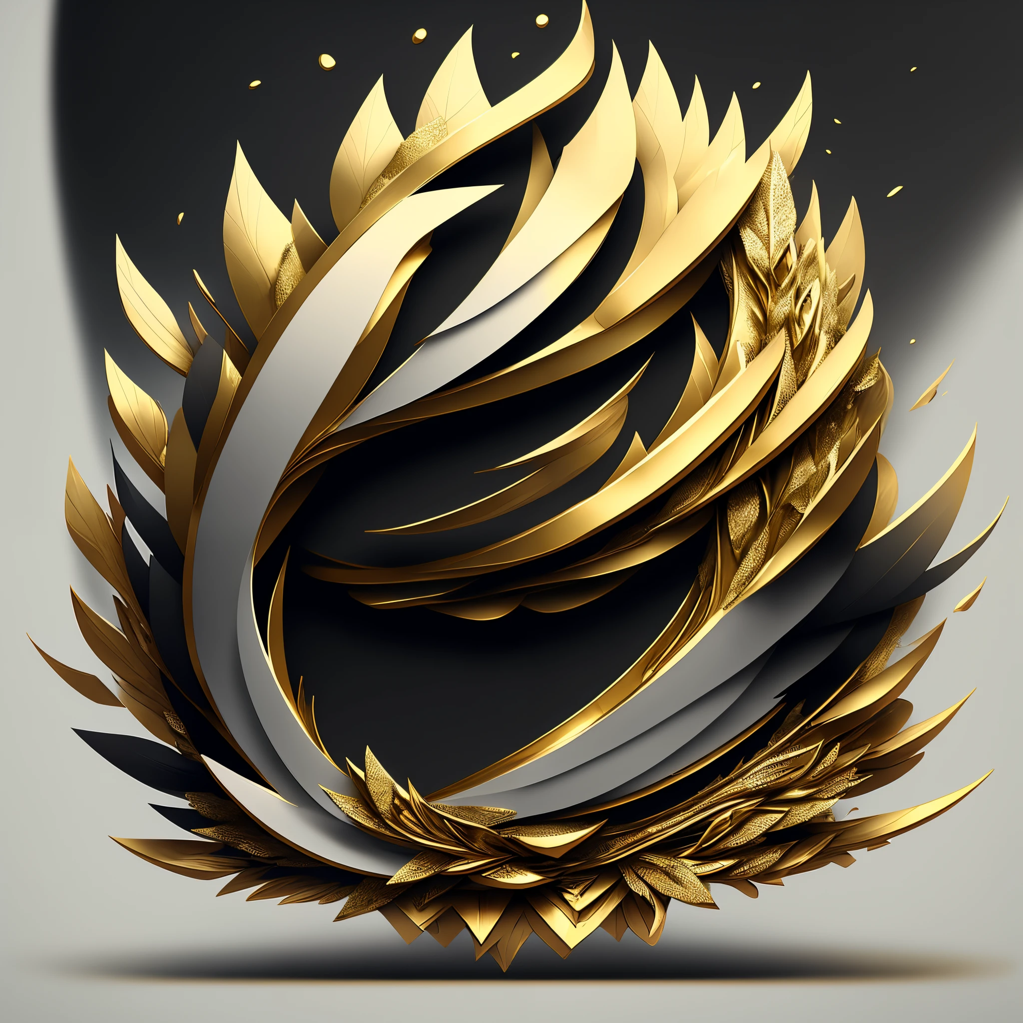 Can you create a designer Logo with the colors of white, black and gold and with the text supcreme
